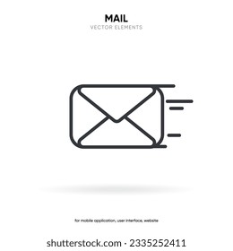 Flat vector chat message icons isolated on white background. Notification icon set. New e-mail, new message icon. Social media chat notify communication. Vector illustration
