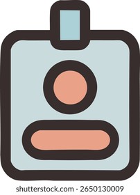 Flat vector clipboard icon. Minimal document tablet symbol for notes, tasks, checklists, or office and productivity designs. EPS10 with JPG preview.