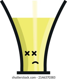 Flat vector cocktail cups design