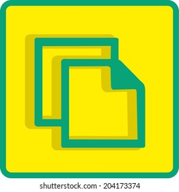 Flat Vector Copy Icon