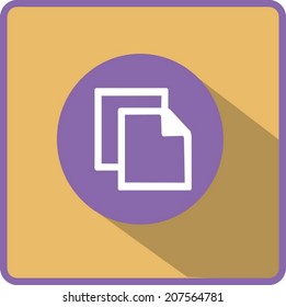 Flat Vector Copy Icon