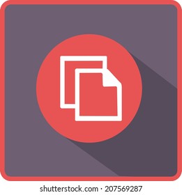 Flat Vector Copy Icon