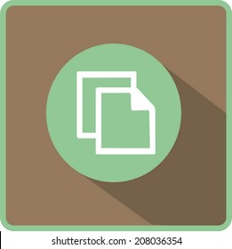 Flat Vector Copy Icon