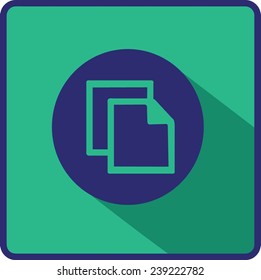 Flat Vector Copy Icon