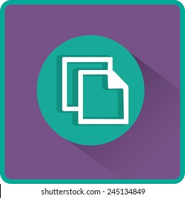 Flat Vector Copy Icon