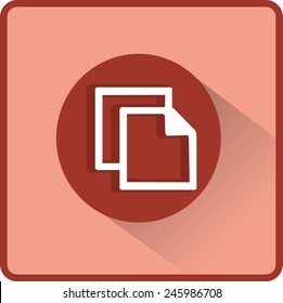 Flat Vector Copy Icon