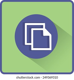 Flat Vector Copy Icon