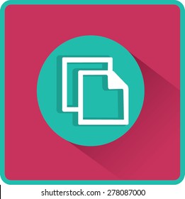 Flat Vector Copy Icon