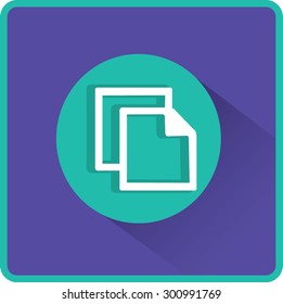 Flat Vector Copy Icon