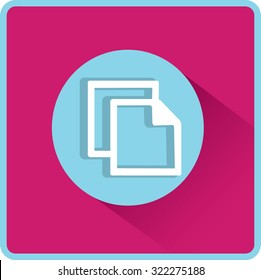 Flat Vector Copy Icon