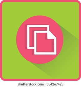 Flat Vector Copy Icon