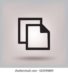 Flat Vector Copy Icon