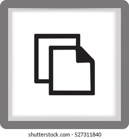 Flat Vector Copy Icon