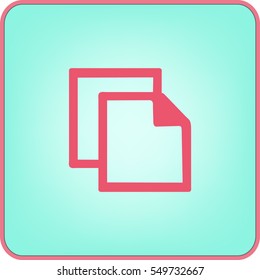 Flat Vector Copy Icon