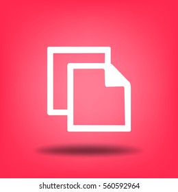 Flat Vector Copy Icon