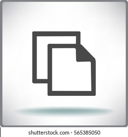 Flat Vector Copy Icon
