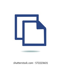 Flat Vector Copy Icon