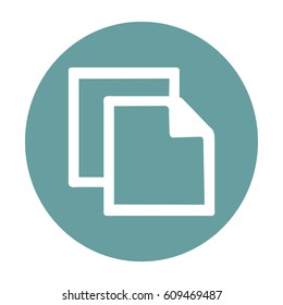Flat Vector Copy Icon