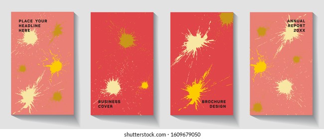 Flat vector cover band front page. Colorful strip on black background layout for corporate purpose. Contrast cover for front of  invitation.