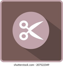 Flat Vector Cut Icon