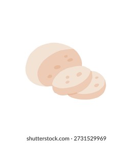 Conjunto de productos lácteos y quesos de Vector plano aislado sobre fondo blanco. Leche, mantequilla, huevos, nata, yogur, requesón, parmesano, cheddar, queso azul, cubitos de queso, colección de productos lácteos