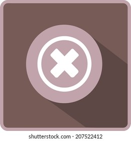 Flat Vector Delete Icon