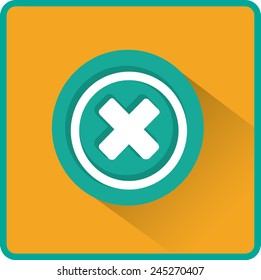 Flat Vector Delete Icon