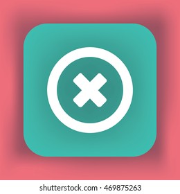 Flat Vector Delete Icon