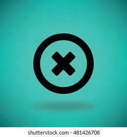 Flat Vector Delete Icon