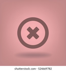 Flat Vector Delete Icon