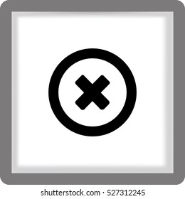 Flat Vector Delete Icon