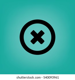 Flat Vector Delete Icon