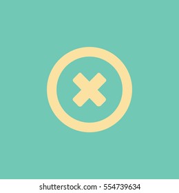 Flat Vector Delete Icon