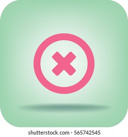 Flat Vector Delete Icon