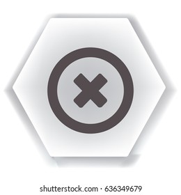 Flat Vector Delete Icon