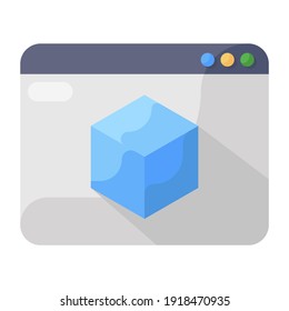 
Flat vector design of 3d modeling