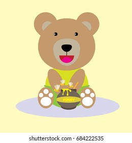 Flat Vector Design, Bear, Turtle, Giraffe, and Pig are best friend , For Kids T Shirt Design, Wallpaper, Drawing Book And Illustration