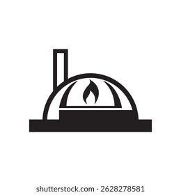 Diseño de Vector plano de una silueta de biogás