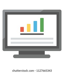 Flat vector design concept of website analytics