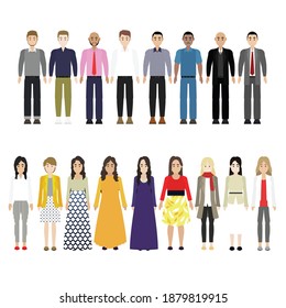 flat vector design illustration of office worker part 2. can be used to complement an illustration