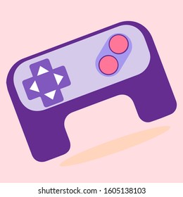 Flat vector design of Joy stick line art vector llutration