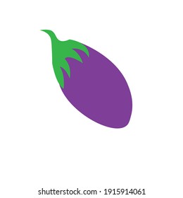 Planta vectorial plana o brinjal