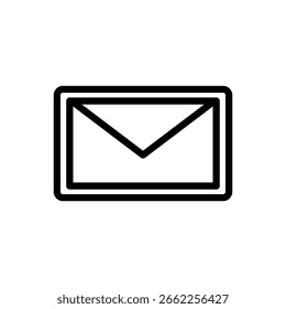 Flat Vector Envelope Mail Icon for Message, Email, and Communication Design