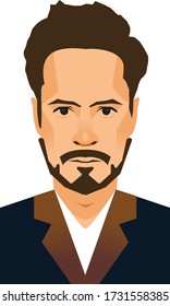 Flat Vector face illustration portrait