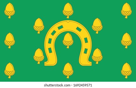 Flat Vector Flag of the English Ceremonial County of Rutland