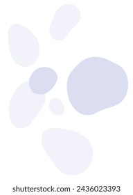 Flat vector Flying bubbles. monochrome round flat shapes isolated on a white background. Underwater gas flow in water