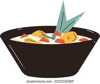 flat vector food ramadhan illustration