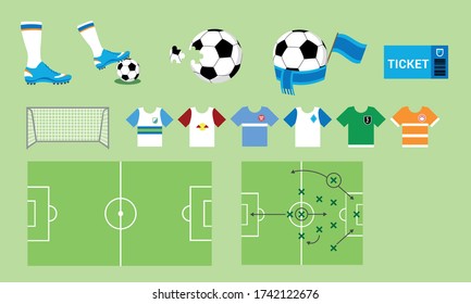 Flat Vector Football Fan Illustrations