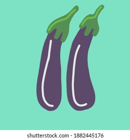 Vector plano con motivos de frutas y hortalizas