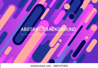 Flat vector geometrical dinamic abstract background